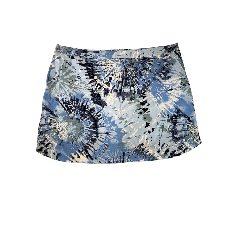 d & co Active 2XL Skort Blue Floral Print Golf Tennis Athletic Skirt